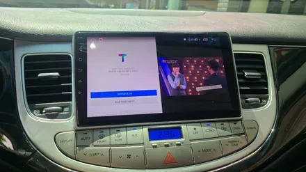제네시스 BM 카나로 X 플러스 안드로이드 내비게이션 매립 완료