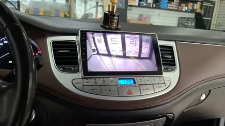 제네시스 BH 안드로이드 올인원 X 플러스 매립 시공 후 핸들 리모컨 연동까지