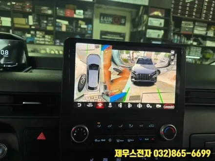 스타리아 안드로이드 올인원 어라운드 뷰 장착으로 간편한 주행