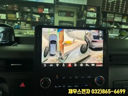 스타리아 안드로이드 올인원 어라운드 뷰 장착으로 간편한 주행