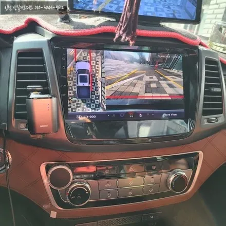 쌍용 G4 렉스턴 10.1인치 X PRO 카나로 안드로이드 올인원 설치