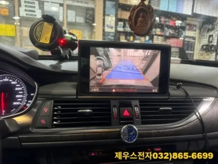 인천 수입차 아우디 A6 12.3인치 카나로 안드로이드 올인원 매립
