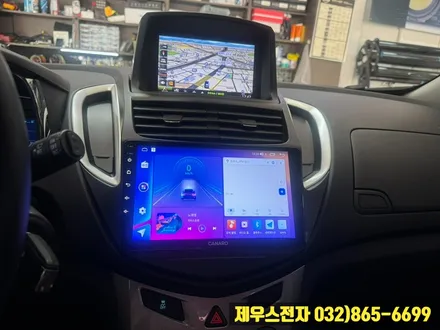 쉐보레 트랙스 인천 카나로 안드로이드 올인원 설치 완료 후의 모습