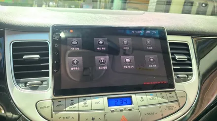 제네시스 BM 카나로 X 플러스 안드로이드 내비게이션 매립 완료