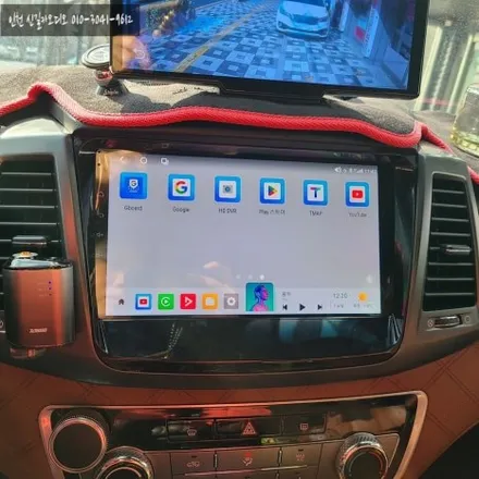 쌍용 G4 렉스턴 10.1인치 X PRO 카나로 안드로이드 올인원 설치