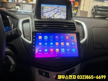 쉐보레 트랙스 인천 카나로 안드로이드 올인원 설치 완료 후의 모습
