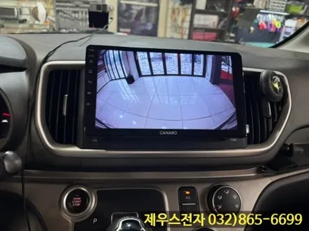 더 뉴 레이 9인치 카나로 안드로이드 올인원 매립 AHD 후방카메라 장착