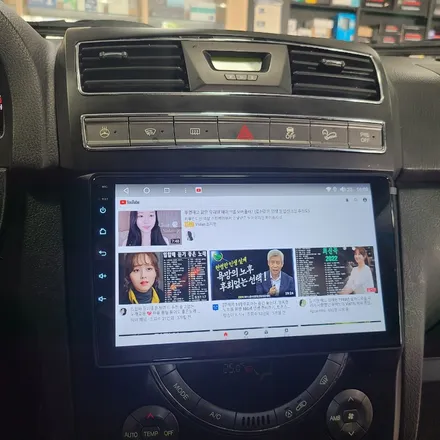 렉스턴W 안드로이드 올인원 네비게이션 장착