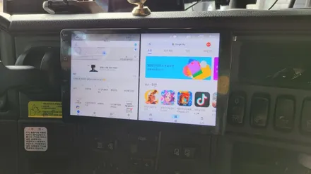 스카니아 트럭 안드로이드 올인원 카나로 X 플러스 내비 매립 카오디오 주안점에서