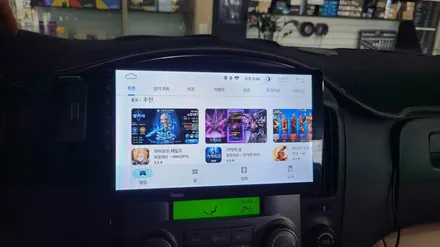 그랜드 스타렉스 안드로이드 매립 카나로 올인원 제품 설치