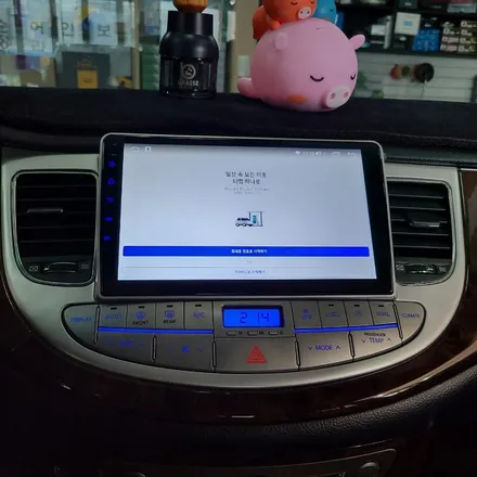 제네시스 BH330 카나로 올인원 안드로이드 내비게이션 매립