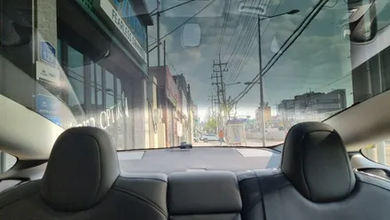 테슬라 모델3 블랙박스 배터리 장착 및 오직 70% 전 측면 썬팅 시공 / 광주 동구, 나주, 순천