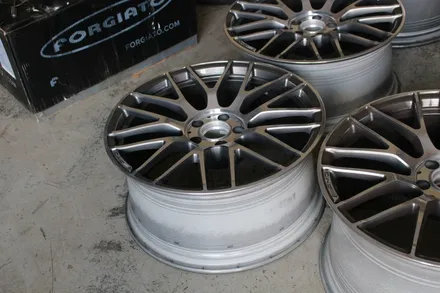 벤츠 AMG C63s쿠페 순정휠 도색작업 후기 , 사틴그레이 / 인천 계양구 서운동