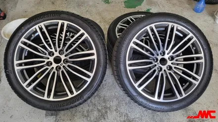 BMW 530i 664m 휠복원 및 틴티드클리어 휠도색 작업 / 인천 계양구 서운동