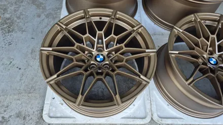 BMW G82 M4 그린 휠도색,휠커스텀, 브론즈휠도색 / 인천 계양구 서운동