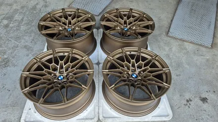 BMW G82 M4 그린 휠도색,휠커스텀, 브론즈휠도색 / 인천 계양구 서운동