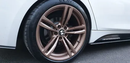 BMW 437m 휠도색 작업 후기 (사틴브론즈) / 인천 계양구 서운동