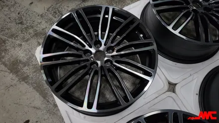 BMW 530i 664m 휠복원 및 틴티드클리어 휠도색 작업 / 인천 계양구 서운동