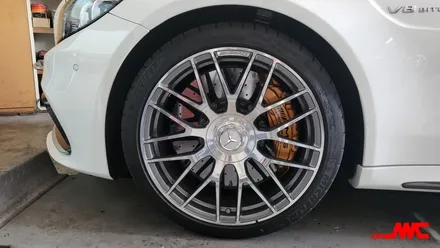 벤츠 AMG c63s 쿠페 휠도색작업 , 반무광블랙,맷블랙,휠도색추천 / 인천 계양구 서운동