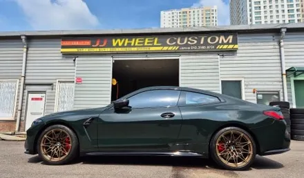 BMW G82 M4 그린 휠도색,휠커스텀, 브론즈휠도색 / 인천 계양구 서운동