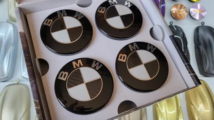 bmw 카본엠블럼,bmw 카본 휠캡 커스텀 작업 / 인천 계양구 서운동