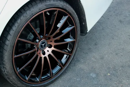 벤츠 CLS400d 마차휠 20인치 브론즈클리어 커스텀 작업,휠도색 / 인천 계양구 서운동