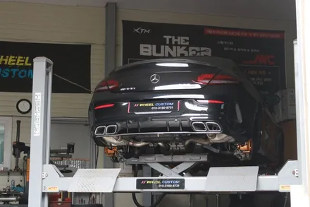 벤츠 AMG C63s쿠페 순정휠 도색작업 후기 , 사틴그레이 / 인천 계양구 서운동