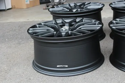 벤츠 AMG C63s쿠페 순정휠 도색작업 후기 , 사틴그레이 / 인천 계양구 서운동