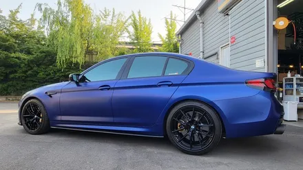 bmw f90 m5 컴페티션 863m 반무광블랙 휠도색 후기 / 인천 계양구 서운동