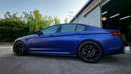 bmw f90 m5 컴페티션 863m 반무광블랙 휠도색 후기 / 인천 계양구 서운동