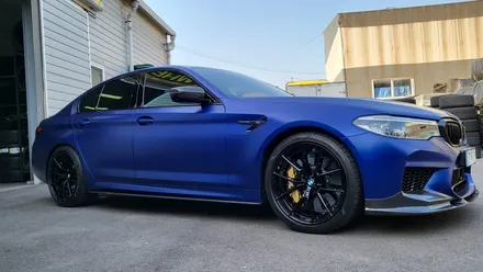 bmw f90 m5 컴페티션 863m 반무광블랙 휠도색 후기 / 인천 계양구 서운동