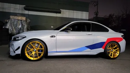 BMW M2 컴페티션 핸드브러쉬 휠 커스텀작업,골드브론즈클리어 / 인천 계양구 서운동