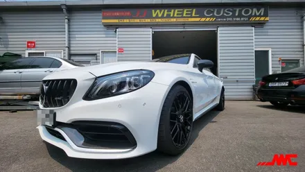 벤츠 AMG c63s 쿠페 휠도색작업 , 반무광블랙,맷블랙,휠도색추천 / 인천 계양구 서운동