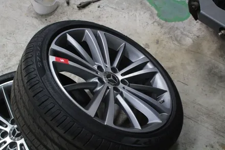 벤츠 CLS 400d 휠도색하기 (메탈블랙) / 인천 계양구 서운동