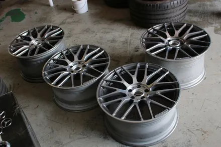 벤츠 AMG C63s쿠페 순정휠 도색작업 후기 , 사틴그레이 / 인천 계양구 서운동