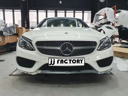 벤츠 W205 C200 카브리올레 사고 수리겸 C43 바디킷 튜닝(+AMG 그릴), 스포일러 장착했슴당!! / 김포 양촌읍