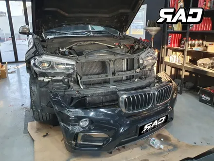BMW F16 X6 40D 전면 우측, 좌측 하체 사고수리 했습니다 ㅠㅠ / 김포 양촌읍