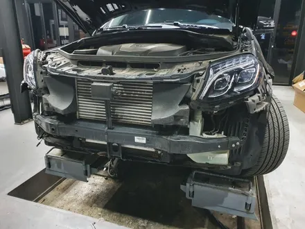 벤츠 X166 GLS 350d 전방 사고수리(보험처리) 겸 AMG 63 바디킷 했어요! / 김포 양촌읍