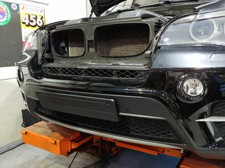 [JJ팩토리 인천김포] BMW E70 X5 앞범퍼 사고수리 (앞범퍼 복원 수리 및 도장, 하단범퍼&번호판플레이트 교환) / 김포 양촌읍