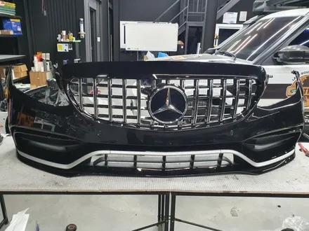 벤츠 C클래스 C220d, W205 사고 수리 겸 C63 바디킷 + LED 멀티빔 컨버전으로 튜닝하고 왔습니다. 대만족 ! / 김포 양촌읍