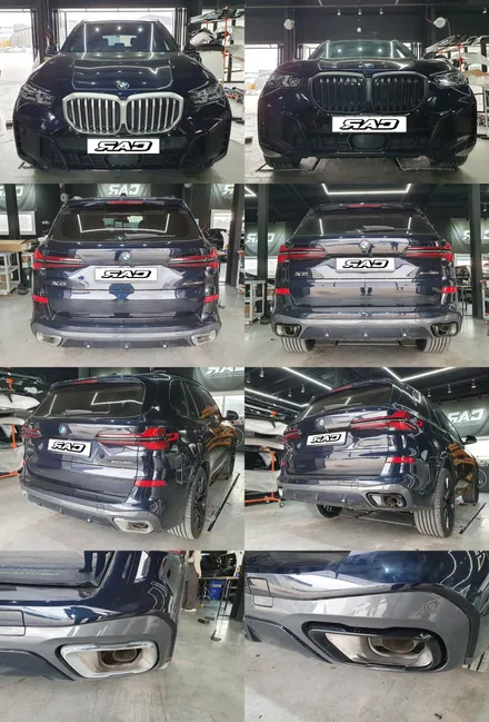 BMW X5 블랙 그릴, 블랙 머플러팁으로 교체 했어요~ / 김포 양촌읍