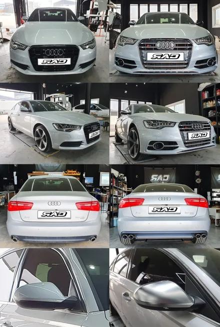 인천김포 RAC에서 아우디 C7 A6 → S6룩 바디킷으로 드레스업 / 김포 양촌읍