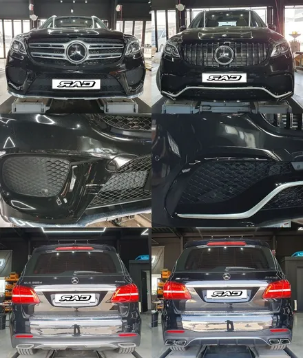 벤츠 X166 GLS 350d 전방 사고수리(보험처리) 겸 AMG 63 바디킷 했어요! / 김포 양촌읍
