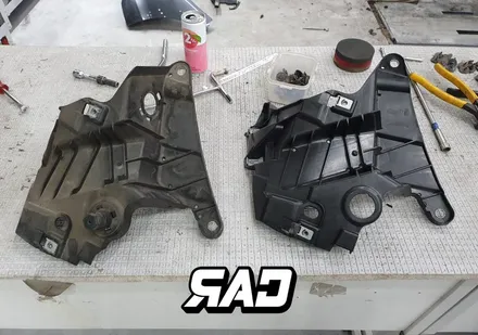 BMW F16 X6 40D 전면 우측, 좌측 하체 사고수리 했습니다 ㅠㅠ / 김포 양촌읍