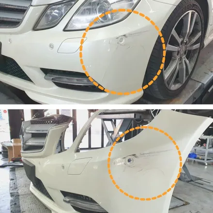 벤츠 E350 쿠페 앞범퍼 교체비용 알아보시나요? / 김포 양촌읍