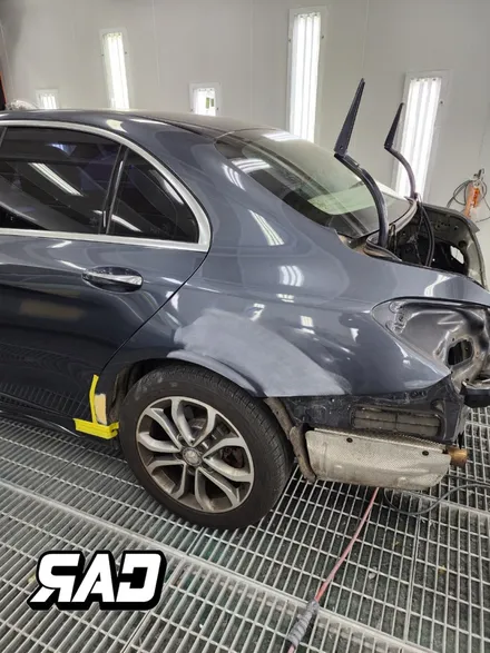 벤츠 W205 후방 사고수리-> 신형 C63 바디킷 교체후 다시 새 차의 컨디션으로! / 김포 양촌읍