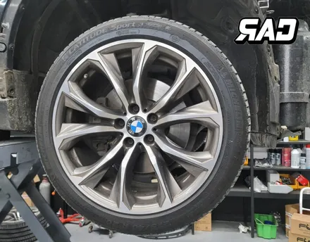 BMW F16 X6 40D 전면 우측, 좌측 하체 사고수리 했습니다 ㅠㅠ / 김포 양촌읍