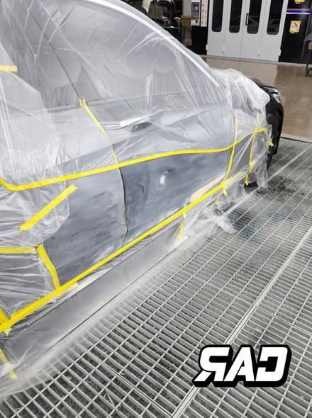 벤츠 W205 후방 사고수리-> 신형 C63 바디킷 교체후 다시 새 차의 컨디션으로! / 김포 양촌읍