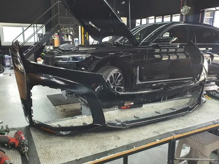 BMW745 Le G12 범퍼 도장 수입차 수리 / 김포 양촌읍