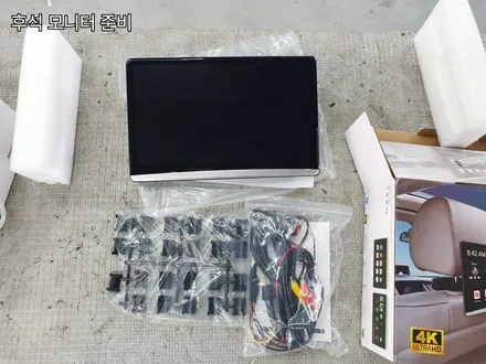 벤츠 gls400d 엠비언트 시트백 후석 모니터 설치 <자동차 실내튜닝> / 김포 양촌읍